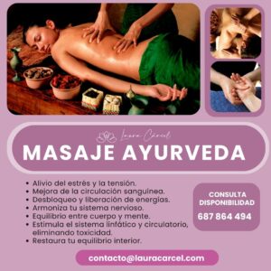 Masaje Ayurveda Pedralba 50€